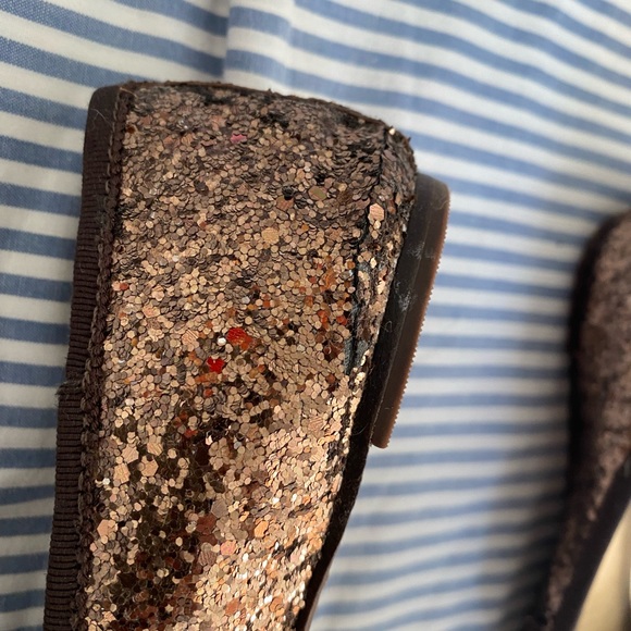 Tory Burch flats size 7.5 used glitter - Picture 9 of 10